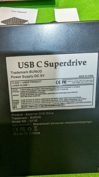 Unidad externa Grabadora de Cd/Dvd NUEVO 0056I