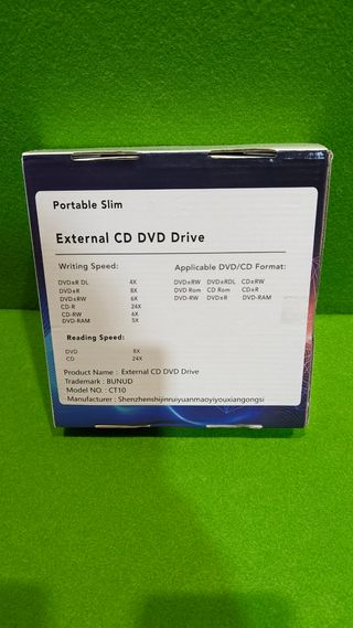 Unidad externa Grabadora de Cd/Dvd NUEVO 0056I