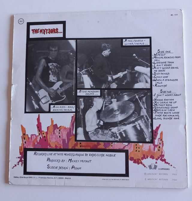 Vinilo The Meteors Live