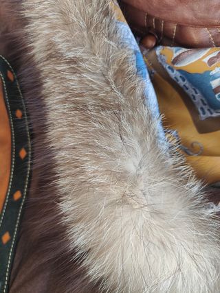 Abrigo cuero oversized 