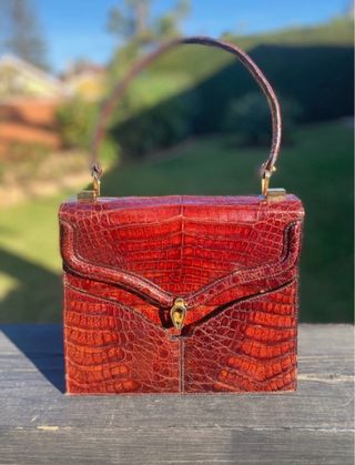 Bolso de cocodrilo auténtico