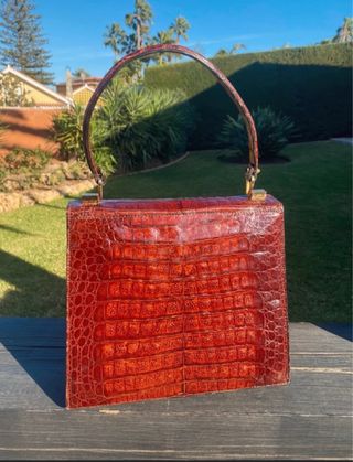 Bolso de cocodrilo auténtico