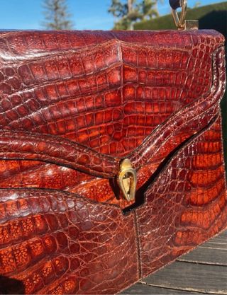 Bolso de cocodrilo auténtico
