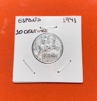 MONEDA 10 CENTIMOS 1941