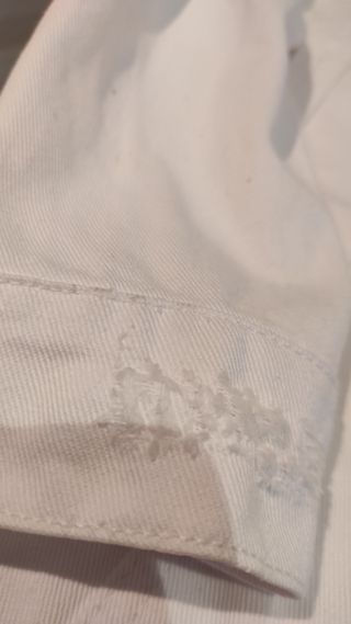 Cazadora vaquera blanca