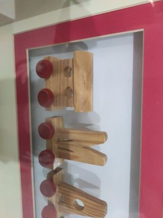 Cuadro con letras marcos