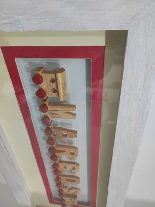 Cuadro con letras marcos