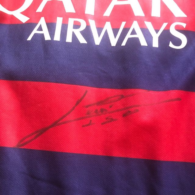 camiseta Messi Fc Barcelona firmada 14/15