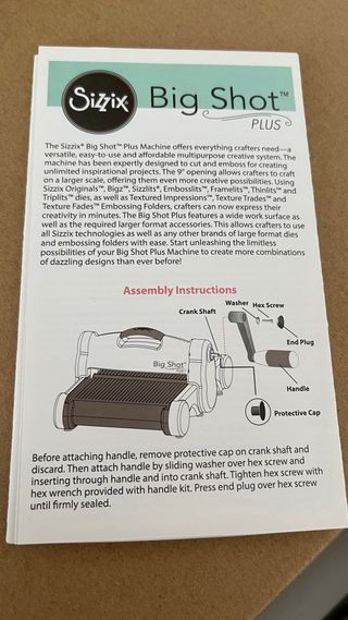 SIZZIX BigShotPlus nueva