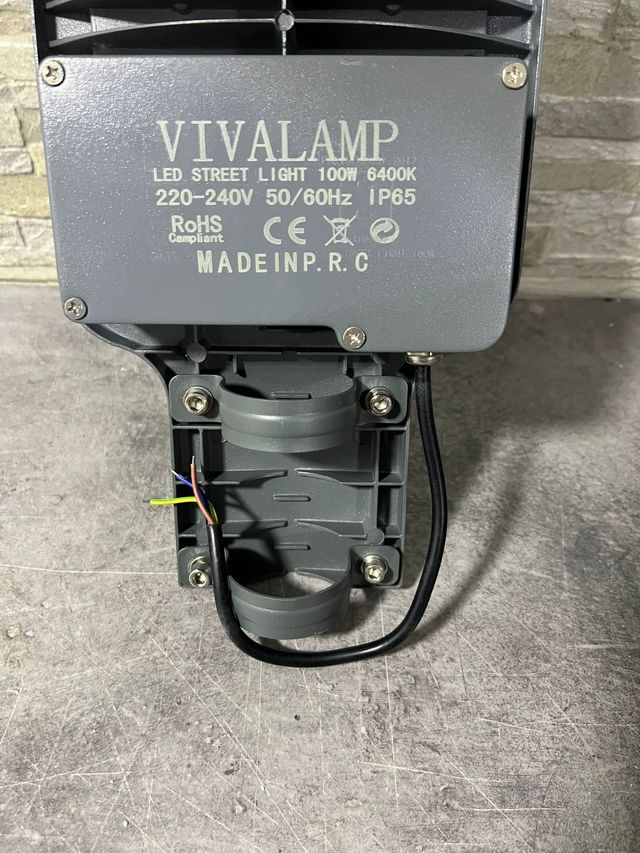 LAMPIONE ESTERNO STRADALE PER PALO 100W LUCE 6500K