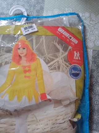 Disfraz de pollito chica adulta