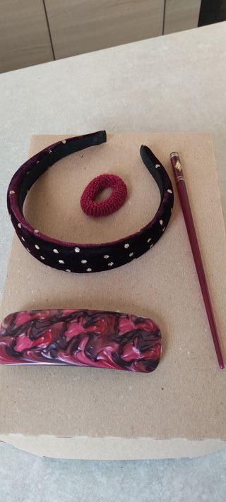 Set capelli bordeux