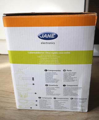 Calienta biberones Jané nuevo + adaptador de coche