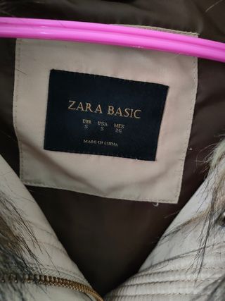 Chaqueta plumas abrigo Zara
