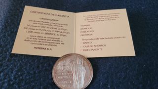 Reliquia Medalla papa Juan Pablo II en plata