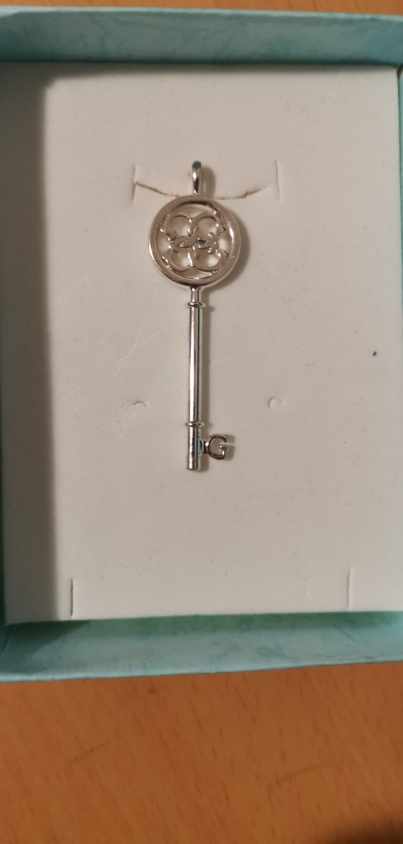 Llave de plata preciosa Guess