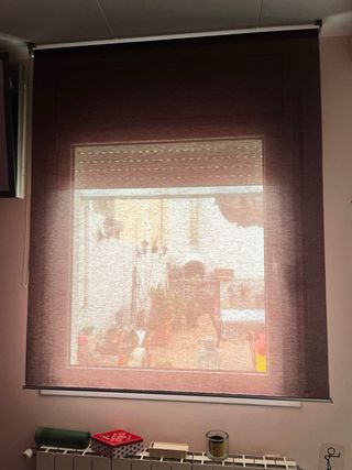 2 Estores de tela enrollables translúcidos