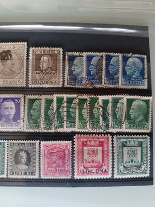 31 sellos fiscal y postal Italia 1920-40