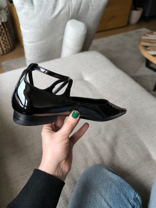 Bailarinas de charol, piel,Massimo Dutti