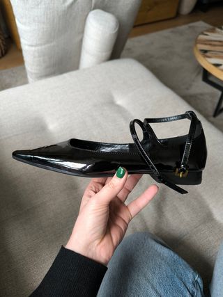 Bailarinas de charol, piel,Massimo Dutti