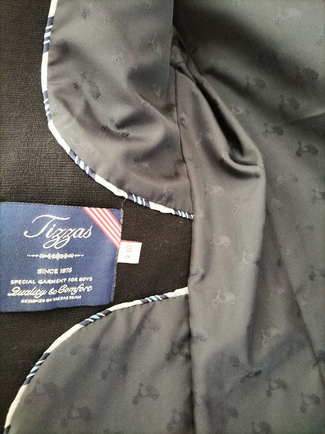 Americana azul niño Tizzas talla 10