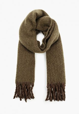 Bufanda Mango grande color verde musgo