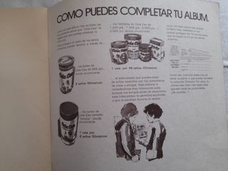 Album Los sellos de las olimpiadas Cola