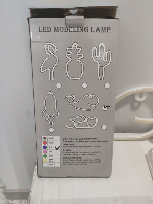 Lampara decorativa ballena infantil