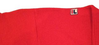 FILA Jersey de Lana en Punto Color Rojo Talla 48  