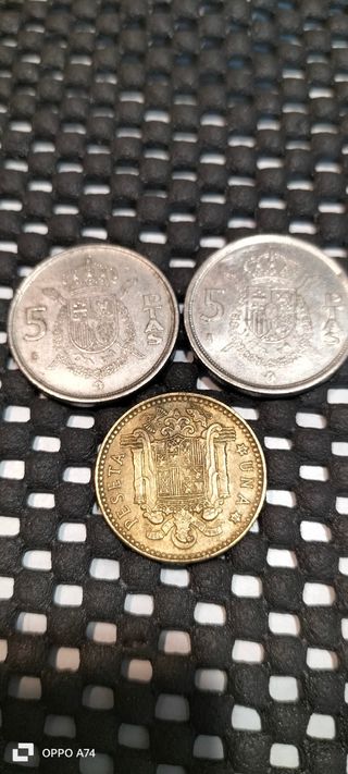3 monete   Pesetas Spagna 