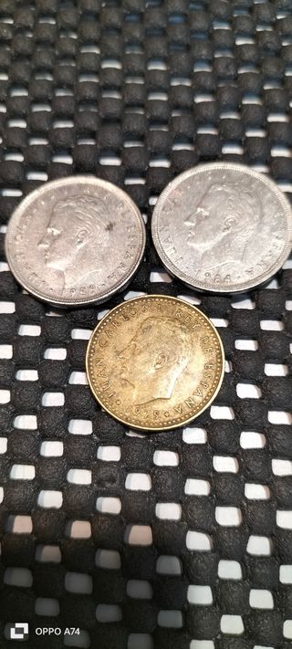 3 monete   Pesetas Spagna 