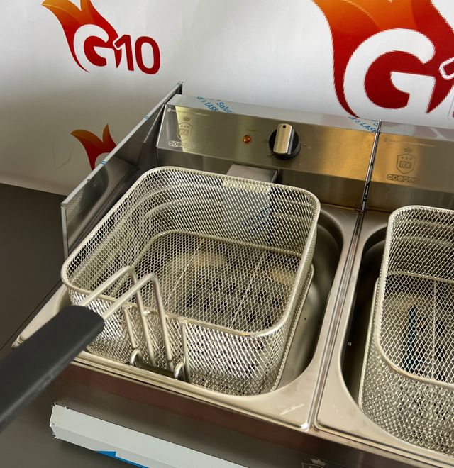 🔴 Freidora Eléctrica Doble 8+8 Litros