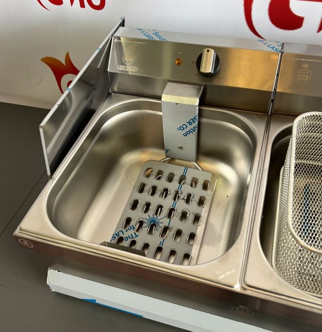 🔴 Freidora Eléctrica Doble 8+8 Litros