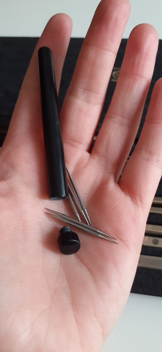 Estuche de compases vintage EO Ritchter n. 2136