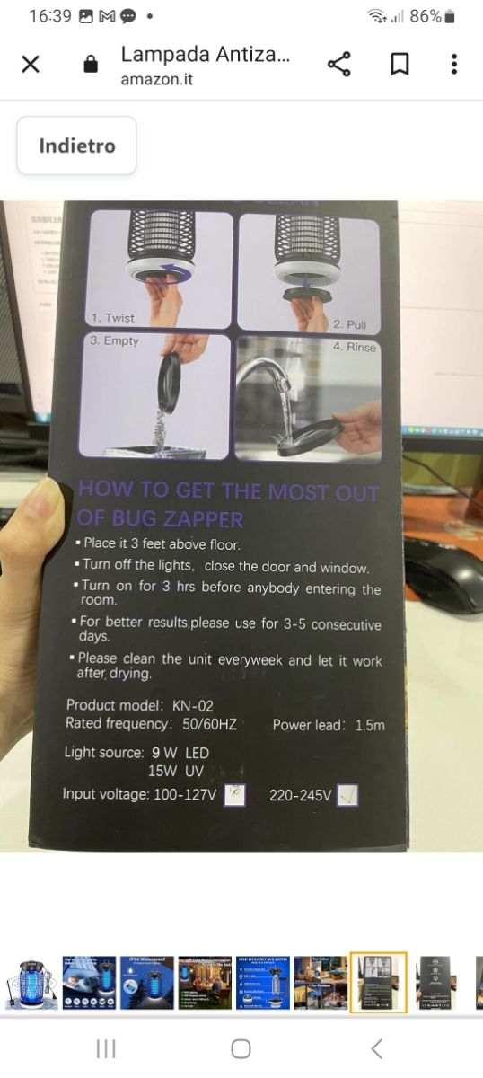 Killer per insetti, Zanzare, mosche ecc.