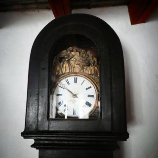Reloj de pie antiguo 1790 en caoba de Brasil