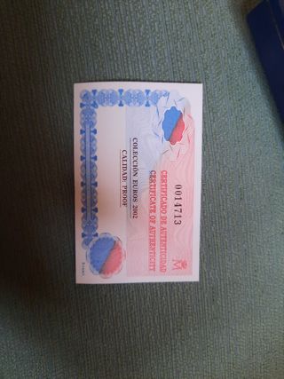 Estuche monedas Euro 2002