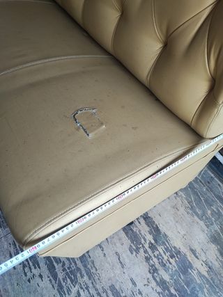 Banco SOFA cocina PIEL tapizado