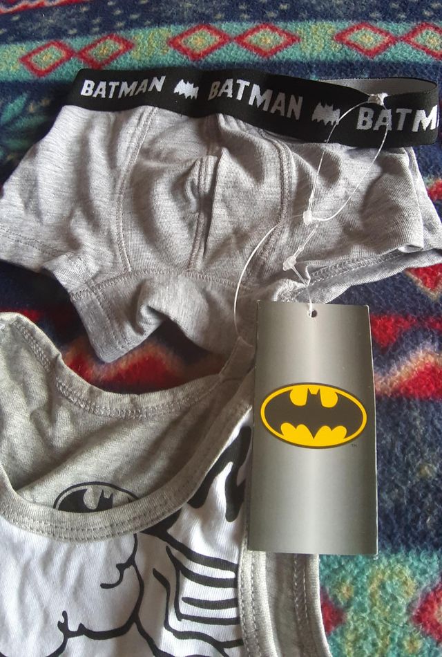 Intimo Bambino 12-24 mesi 2pz Batman *NUOVO Cotone