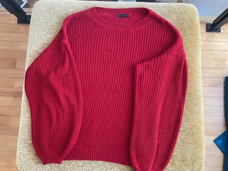 Jersey rojo de punto Stradivarius