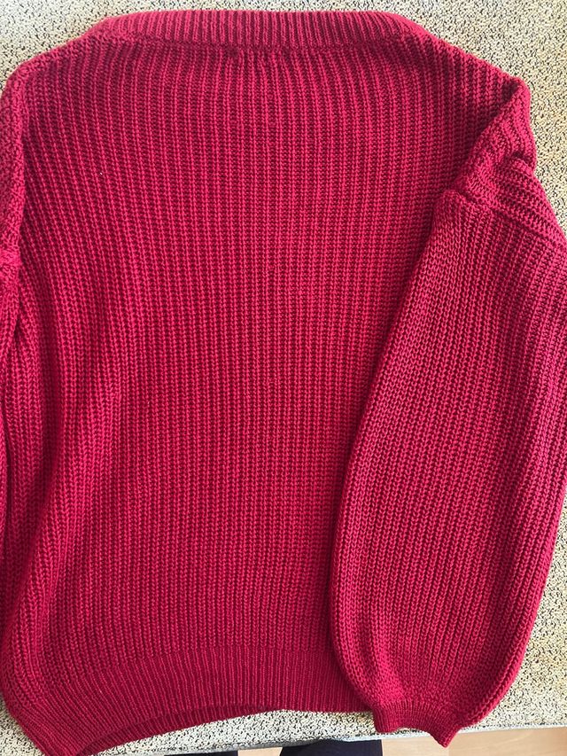 Jersey rojo de punto Stradivarius