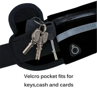 Riñonera nueva deportiva gris y negro