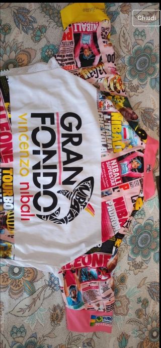 T-shirt per il ciclismo Taglia S Gran fondo