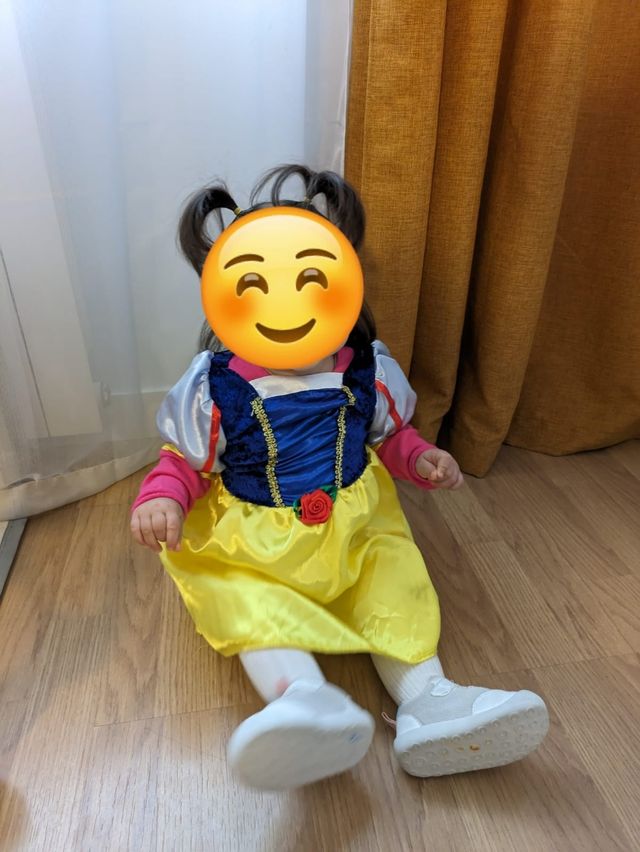 Disfraz Blancanieves bebé 1 año