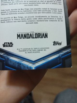 Carta de Star Wars de cobb vanth