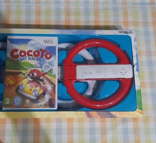 NUEVO.Juego Wii-U Cocoto Kart Racer 2+4 volantes