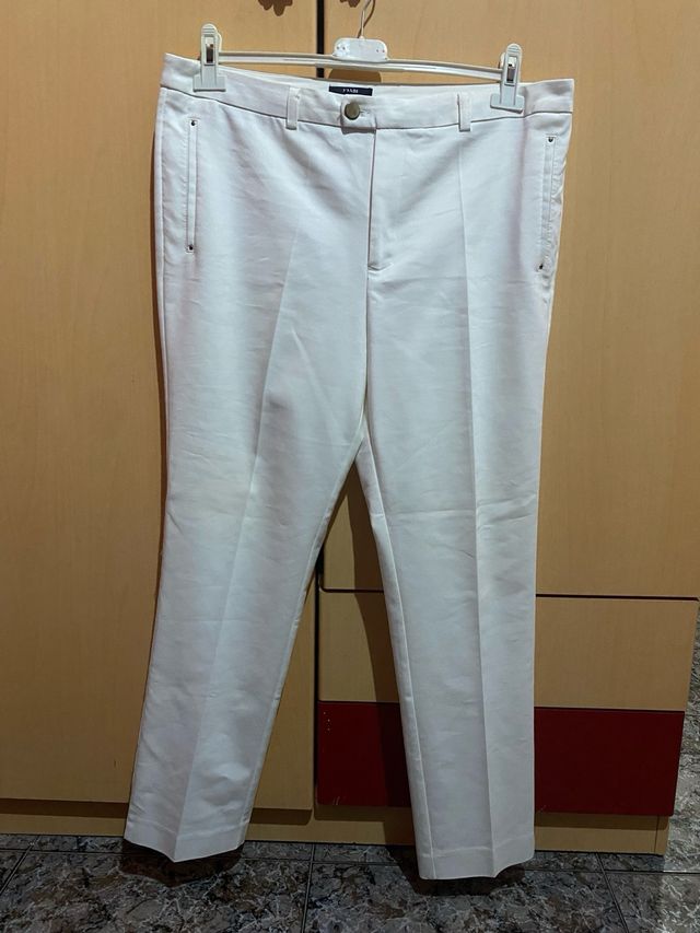 pantalon pinzas chinos skinny fit talla 44