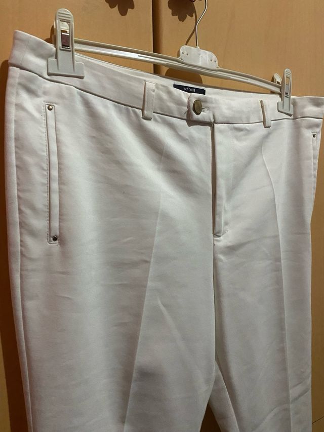 pantalon pinzas chinos skinny fit talla 44