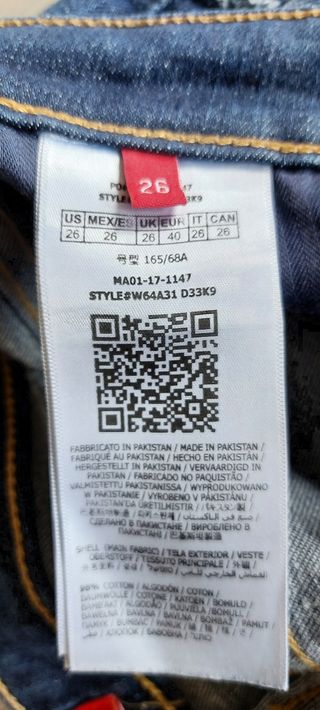 Pantalón pirata Guess talla 26
