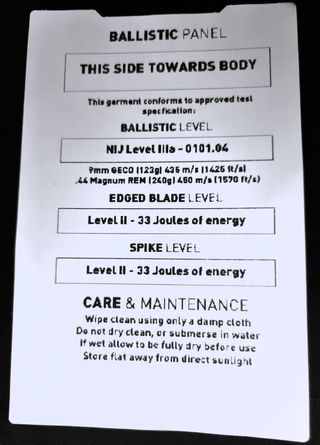 Safeguard Chaleco Antibalas Interior IIIA Kevlar